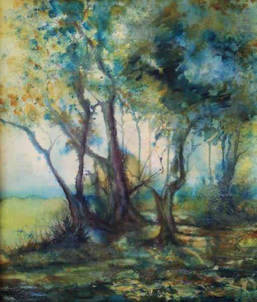 2012 Ancient Woodland Watercolor